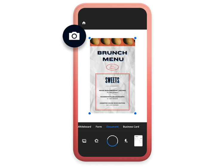 Сканиран PDF документ се качва на мобилно устройство