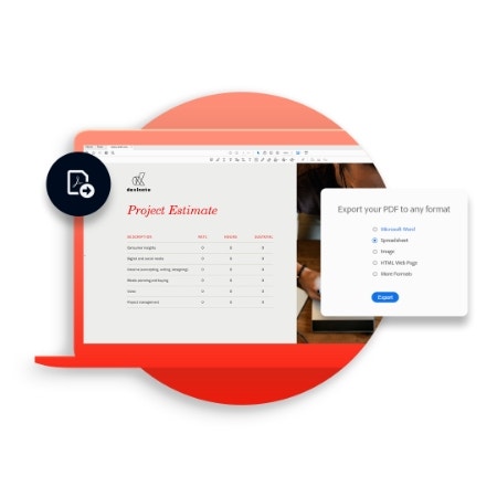 Exporte PDFs ilimitados | Adobe Acrobat Export PDF