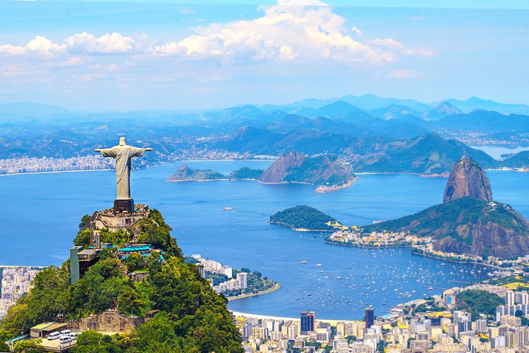 Cristo Redentor Rio de Janeiro vista aérea