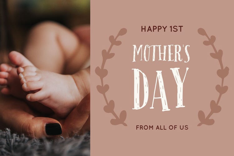 Brown and Warm Toned Mothers Day Facebook Post