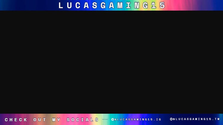 Blue Holographic Simple Twitch Overlay