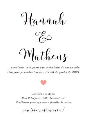 Convite online para bodas