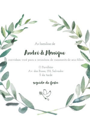 Convite de casamento floral rosas Edite Online