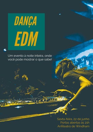 Dança<BR>EDM Convite para festa