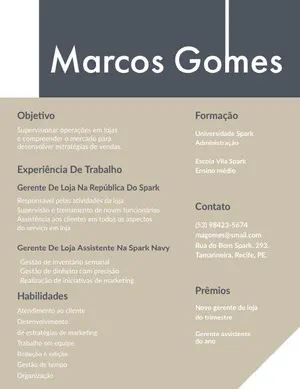 Marcos Gomes  Currículo
