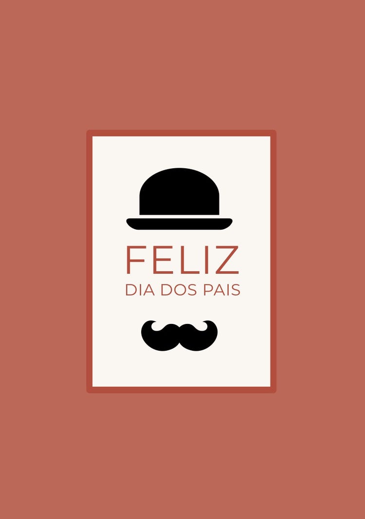 top hat and mustache Father’s Day cards