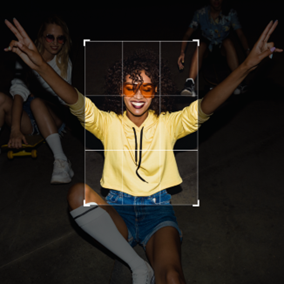 A person sitting on the ground with her hands up AI-generated content may be incorrect.