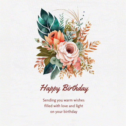 A card with flowers and leaves AI-generated content may be incorrect.