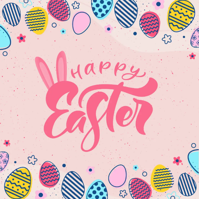 A pink background with eggs and text AI-generated content may be incorrect.