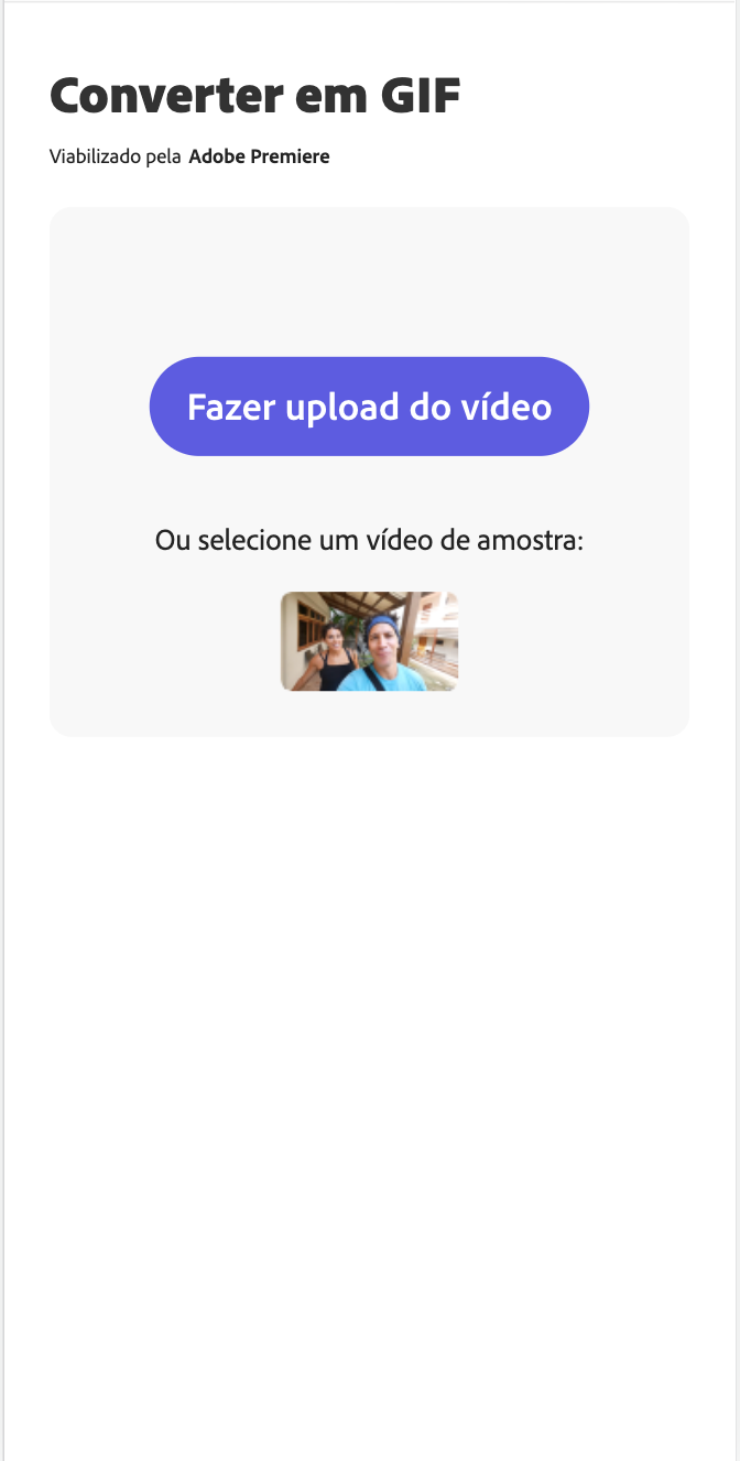 Editor para transformar vídeo em GIF