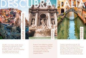 discover Italy travel brochures Panfleto