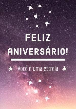 you’re a star birthday cards Cartão de aniversário