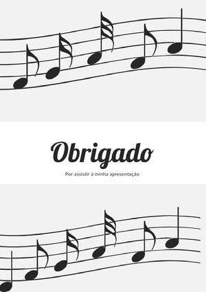 music recital thank you cards Cartão de agradecimento