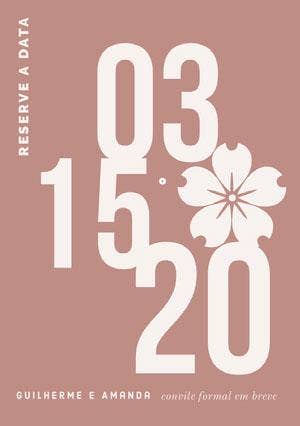 modern save the date card Reserve a data