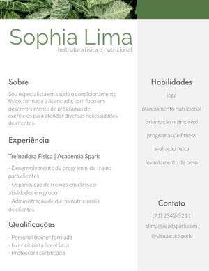 Sophia Lima Currículo