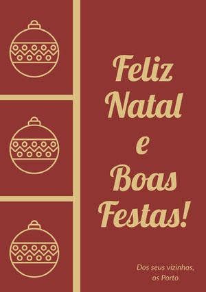Feliz Natal e <BR>Boas Festas! Cartão de Natal