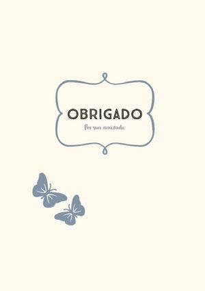friendship thank you cards Cartão de agradecimento