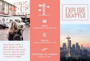 Seattle explore travel brochures  Panfleto