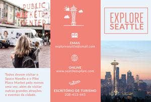 Seattle explore travel brochures Panfleto