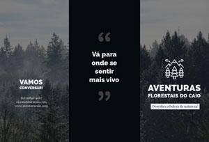 outdoor adventures travel brochures Panfleto