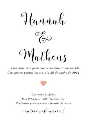 white wedding cards Convite de casamento
