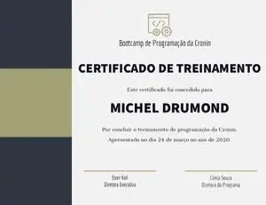 MICHEL DRUMOND Diploma