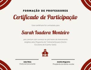 Certificado de Participação Diploma