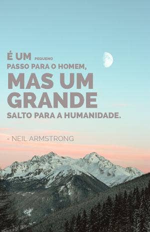 neil armstrong quote poster Pôster motivacional