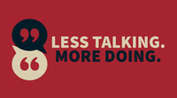 LESS TALKING.  MORE DOING. Melhores Sites de Mídias Sociais 