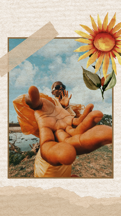 A person holding out his hand Description automatically generated