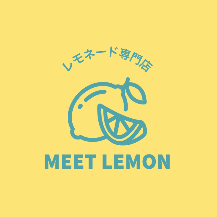 Meet Lemon logo written in the font Source Sans in blue with an icon of a lemon and a lemon slice against a yellow background