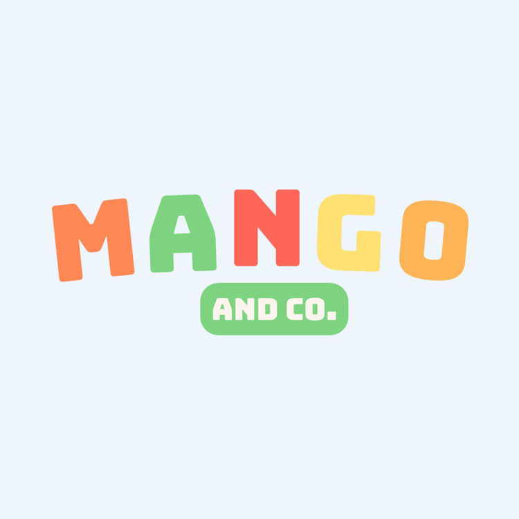 Mango and Co. logo written in the multicolored font Bungee