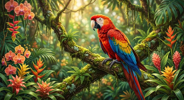 AI-generated animal image being refined with editing tools