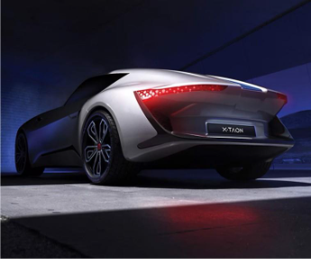 Vue arrière d'un véhicule