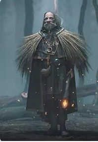 Homme debout dans une forêt