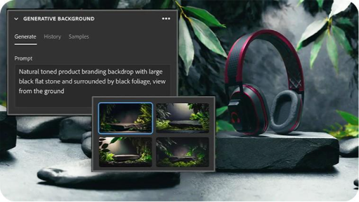 Rehaussez l'arrière-plan grâce à l'IA générative.
