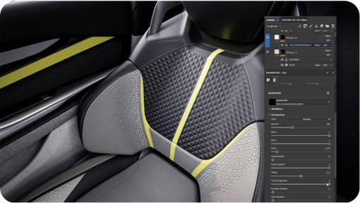 Texture d'un siège de véhicule