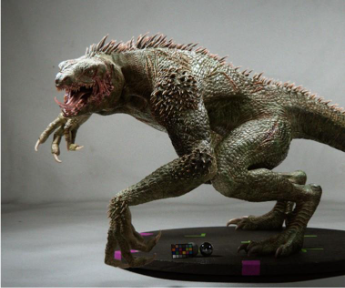 Lézard monstrueux généré par l'IA