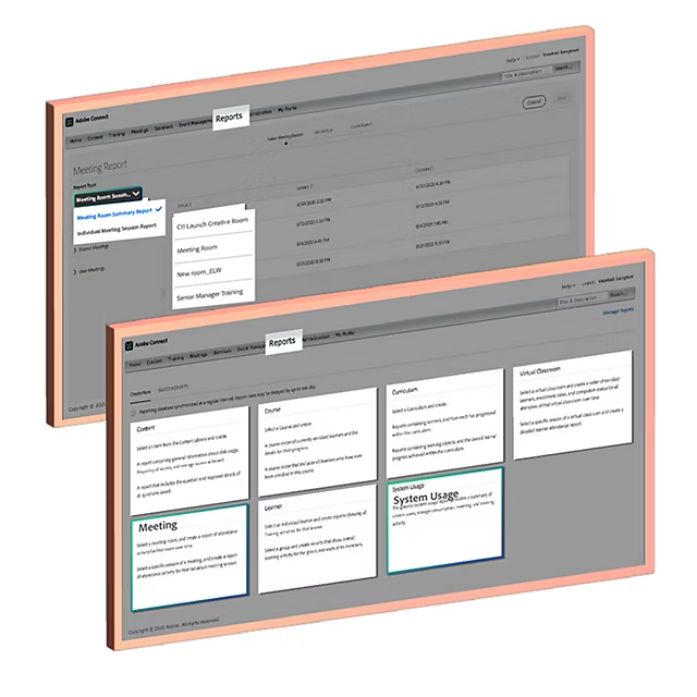 Meeting analytics & system usage