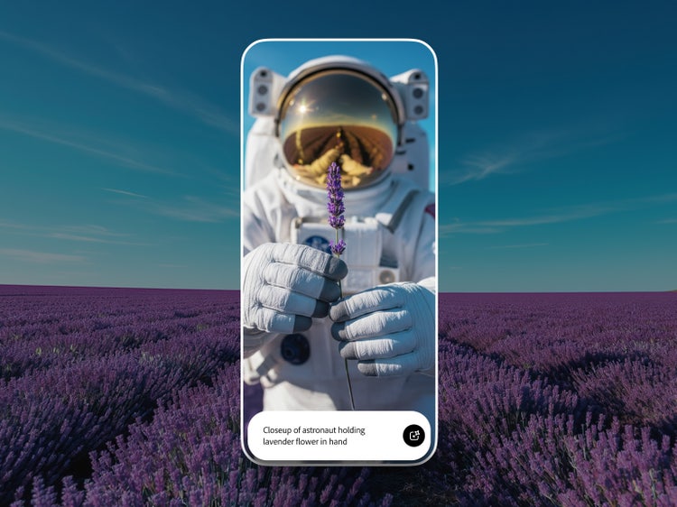 Screenshot of a generative AI app interface creating custom content with advanced AI tools