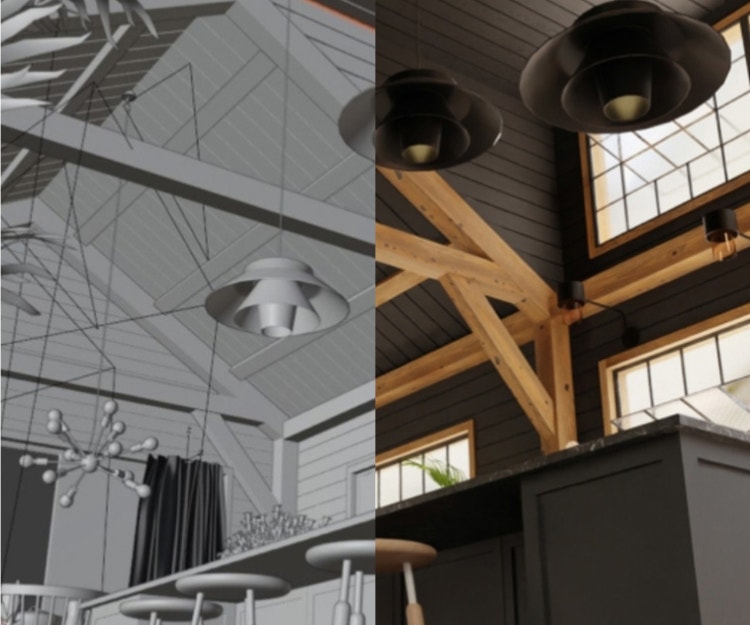 Modèle 3D d’un intérieur