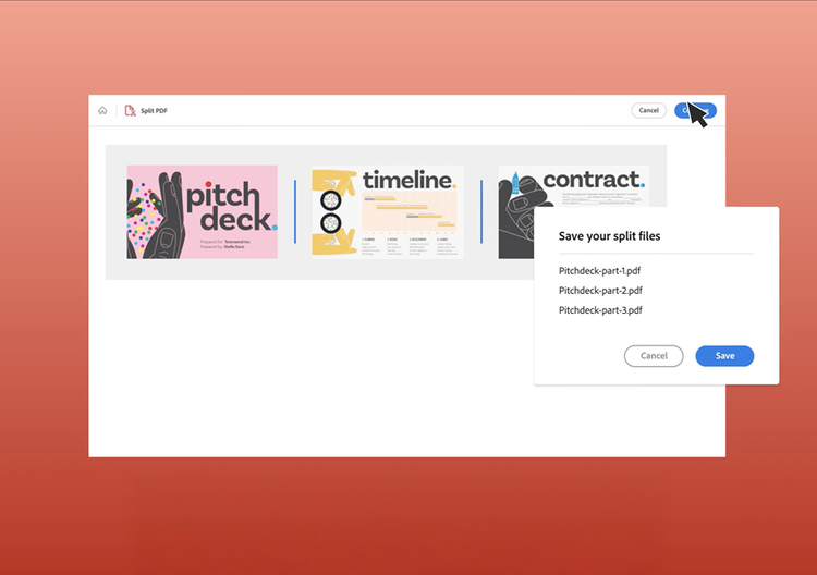 https://main--dc--adobecom.aem.live/dc-shared/fragments/modals/videos/frictionless/how-to-split-a-pdf#video | Riproduci video: Come dividere un PDF | :play-medium