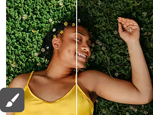 Un esempio di foto modificata utilizzando una maschera di livello.