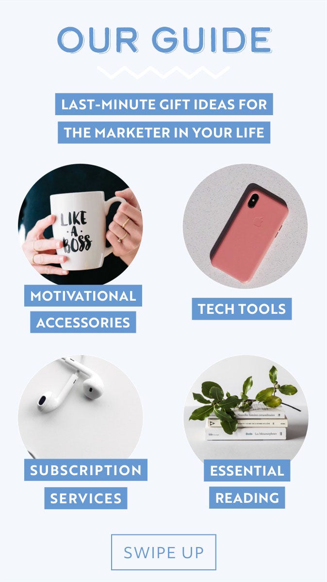 White and Blue Gift Ideas Instagram Story