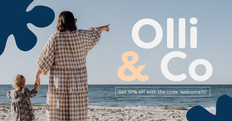 Navy & Orange Clothing Facebook Advert