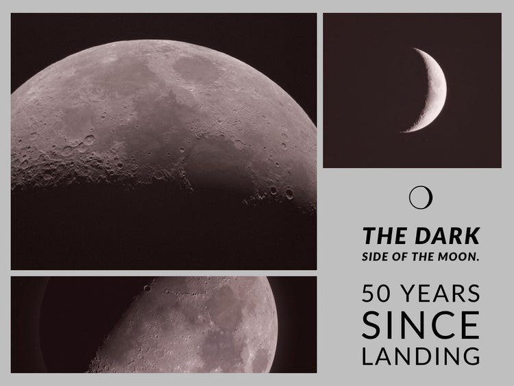 Grey With Moon Photos Instagram Graphic