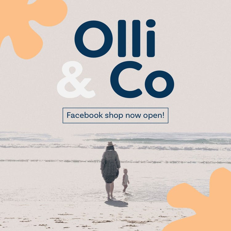 Navy & Orange Clothing Instagram Square