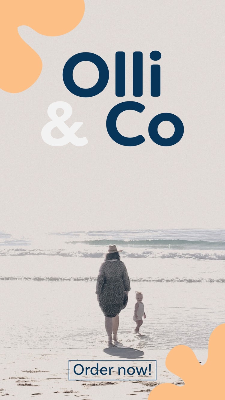 Navy & Orange Clothing Instagram Story