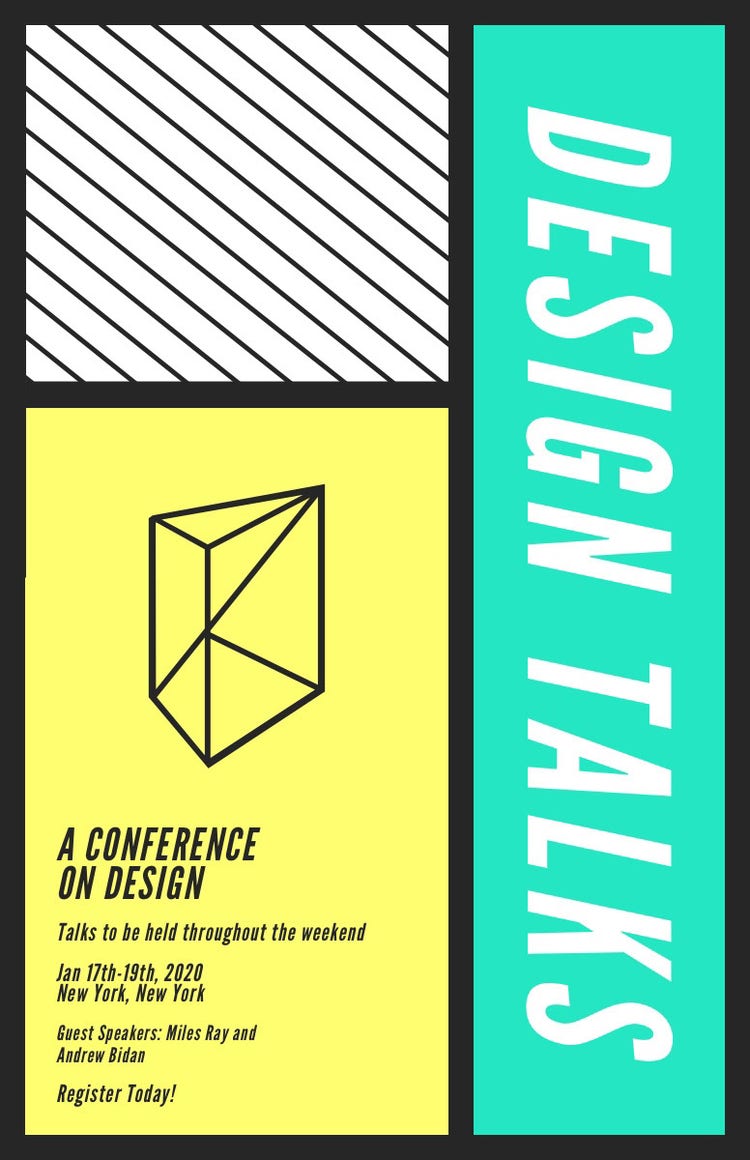 Yellow and Green Geometric Graphic Design Conference Instagram Story