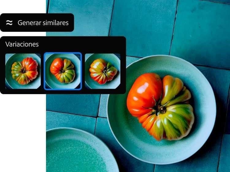 Función Generar similares con la IA de Photoshop